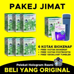 Pakej Jimat (7 Kotak Biokenaf) FREE 1 Postbiotic + 1 Tumbler